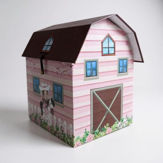 Celeiro Personalizado + caderno e lápis de cor