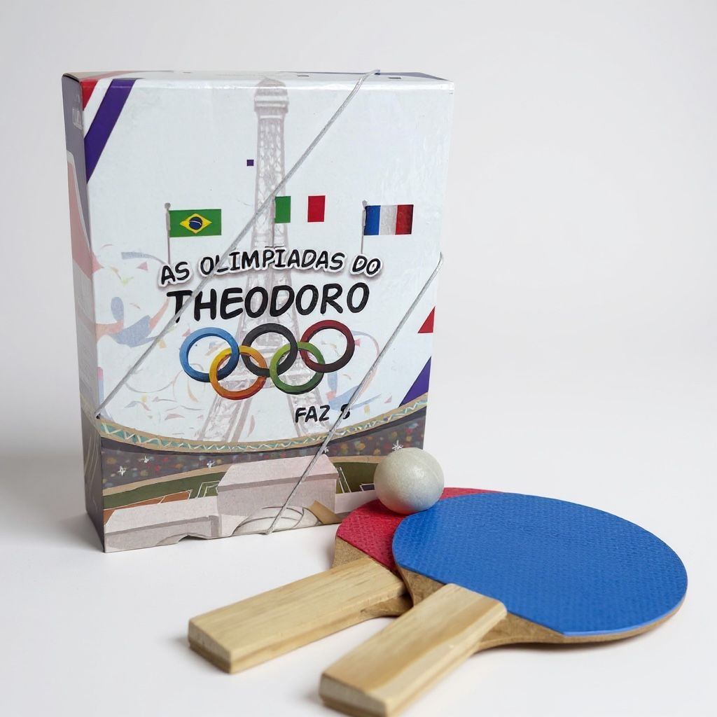 Caixa Personalizada + Kit pingue-pongue