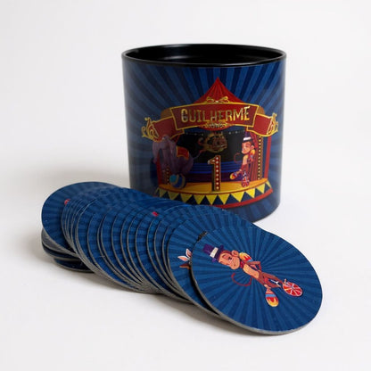 Lata + Jogo da memória personalizados