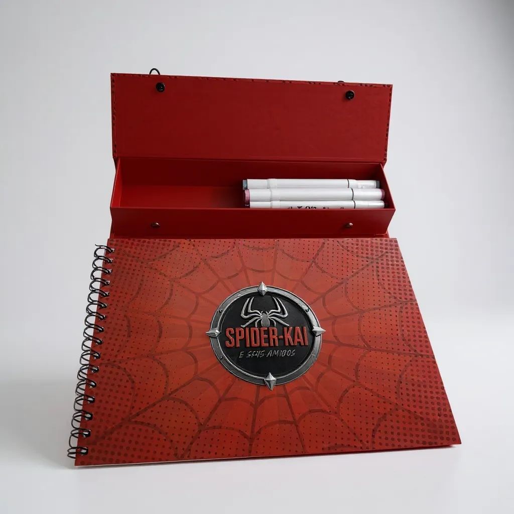 Caderno A4 com Estojo Acoplado