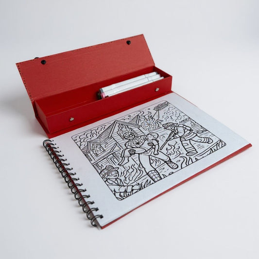Caderno A4 com Estojo Acoplado