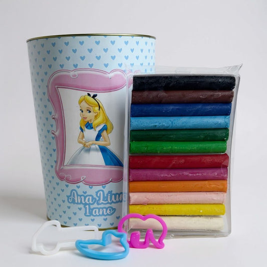 Lata Personalizada + kit massinha