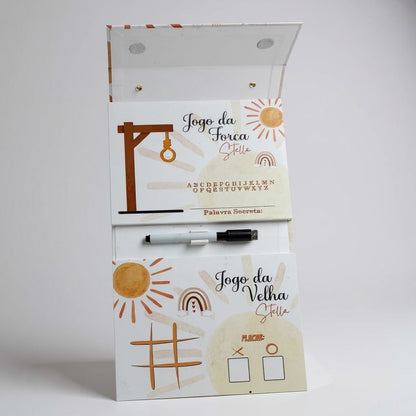 Maleta Jogo da Velha e Jogo da Forca