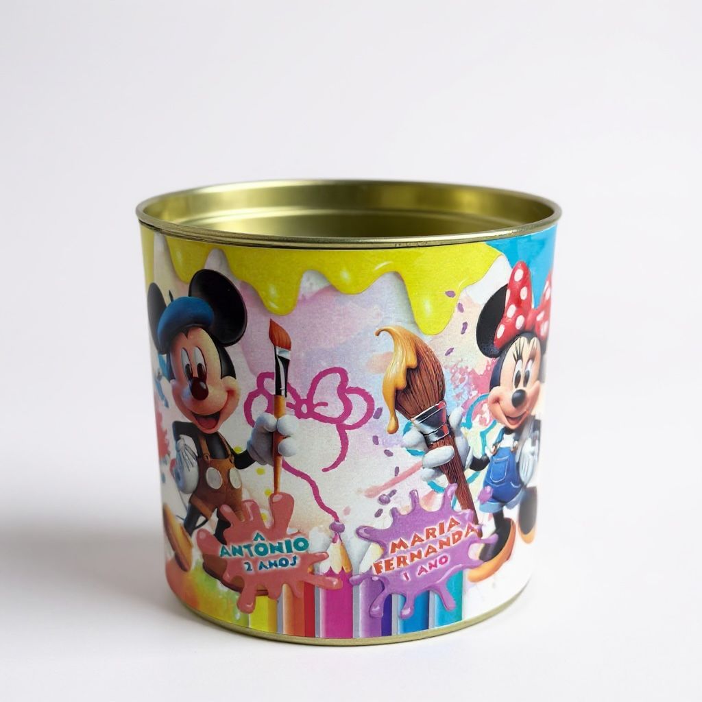 Lata + Jogo da memória personalizados