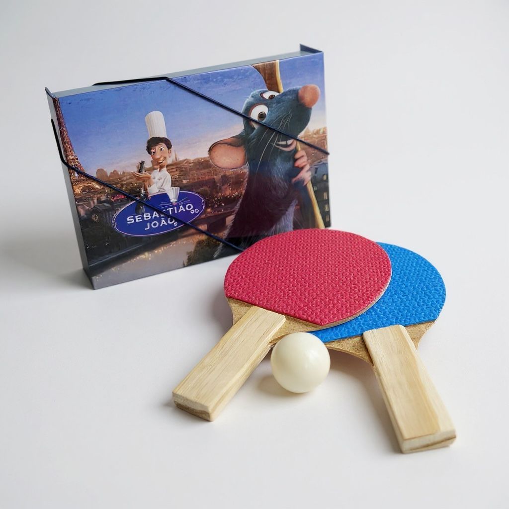 Caixa Personalizada + Kit pingue-pongue